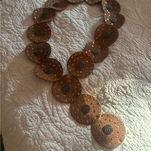 Free People Xena drop waist belt. Soft leather with hook closure.